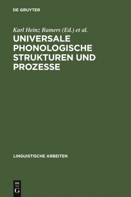 Henning Wode, Heinz Vater, Karl Heinz Ramers - Universale phonologische Strukturen und Prozesse, E-bok