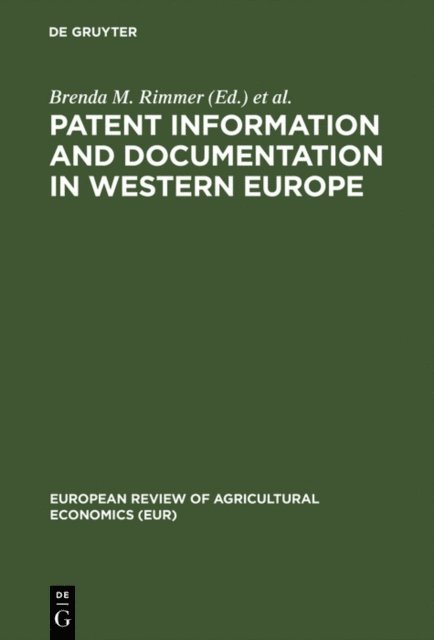 Commission of the European Communities, Brenda M. Rimmer - Patent information and documentation in Western Europe, E-bok