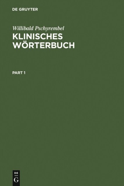 Willibald Pschyrembel - Klinisches Wörterbuch, E-bok