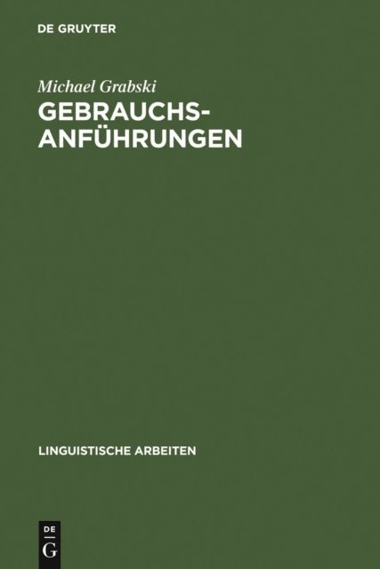 Michael Grabski - Gebrauchsanführungen, E-bok