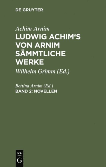 Bettina Arnim - Novellen, Band 2, E-bok