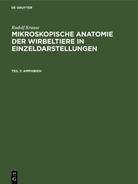 Rudolf Krause - Amphibien, E-bok