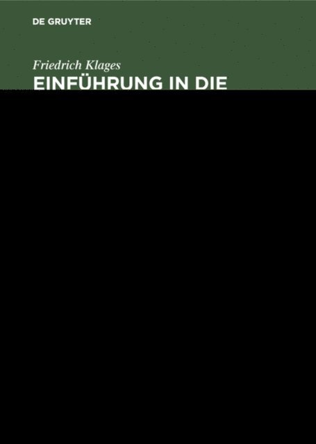 Friedrich Klages - Einführung in die organische Chemie, E-bok
