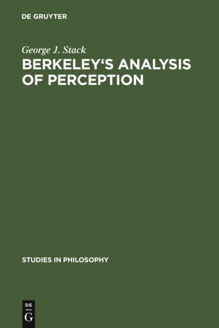 George J. Stack - Berkeley's analysis of perception, E-bok