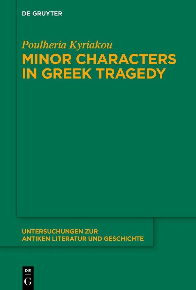 Poulheria Kyriakou - Minor Characters in Greek Tragedy, Inbunden. Tillgänglighet: Kommande
