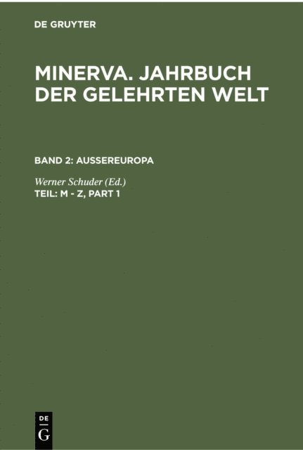 Werner Schuder - M - Z, E-bok