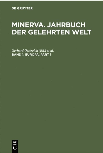 Frieda Degener, Gerhard Oestreich - Europa, E-bok