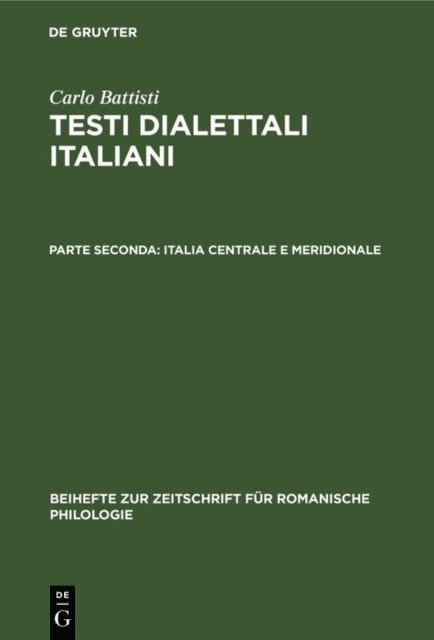 Carlo Battisti - Italia centrale e meridionale, E-bok