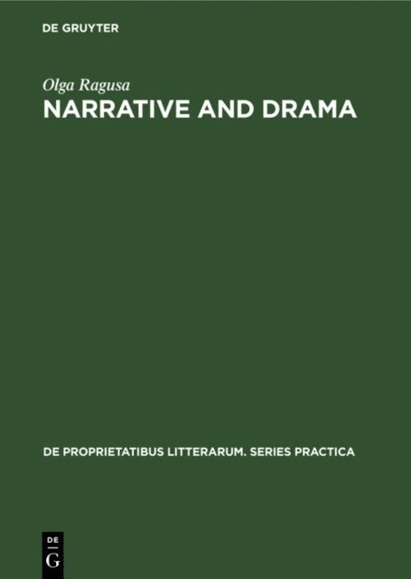 Olga Ragusa - Narrative and Drama, E-bok