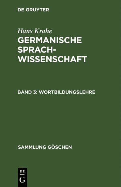 Wolfgang Meid - Wortbildungslehre, E-bok