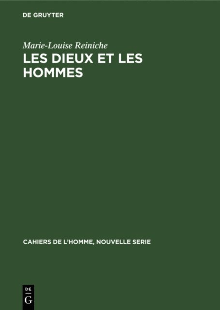 Marie-Louise Reiniche - Les dieux et les hommes, E-bok