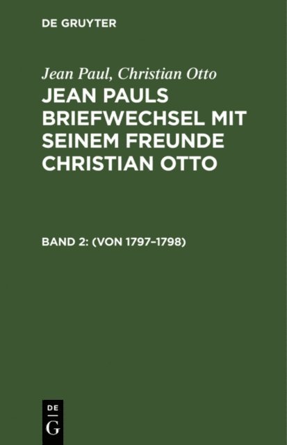 Christian Otto, Jean Paul - (Von 1797–1798), E-bok