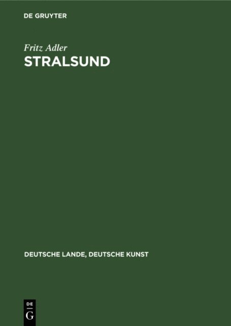 Fritz Adler - Stralsund, E-bok