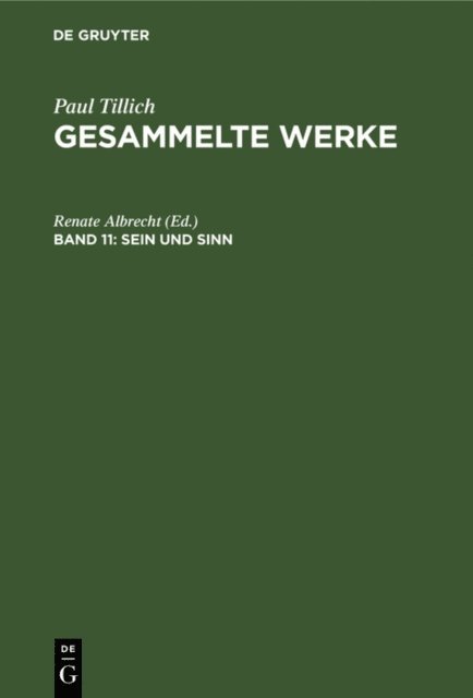 Renate Albrecht - Sein und Sinn, E-bok