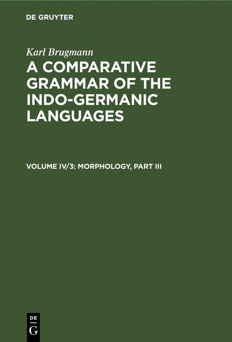 Morphology, Part III, Inbunden