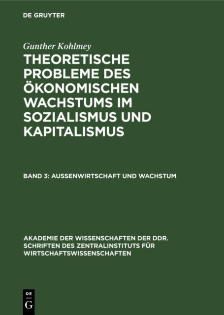 Gunther Kohlmey - Auenwirtschaft und Wachstum, E-bok