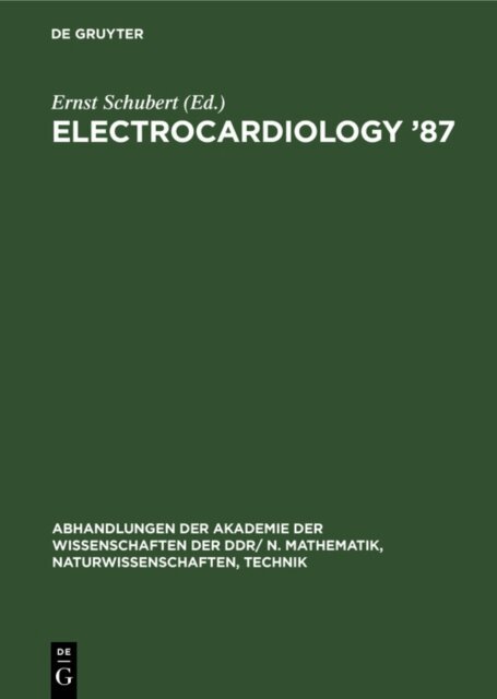 Ernst Schubert - Electrocardiology '87, E-bok