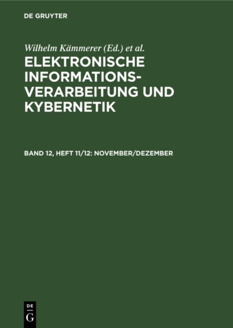 Helmut Thiele, Wilhelm Kammerer - November/Dezember, E-bok