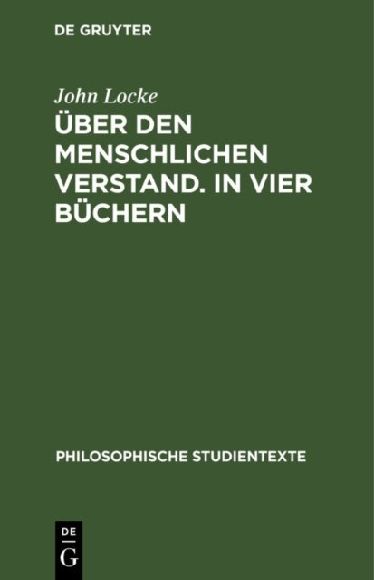 John Locke - Uber den Menschlichen Verstand. In vier Buchern, E-bok