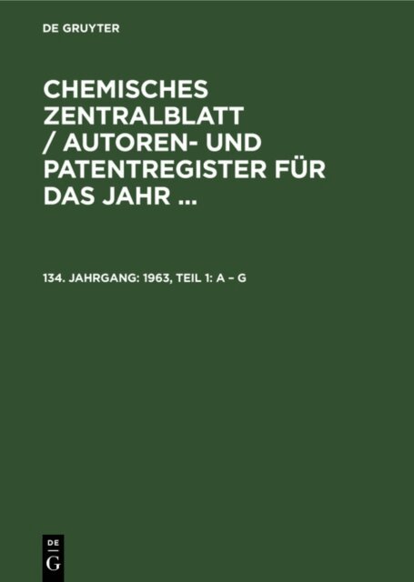 1963, Teil 1: A - G, E-bok