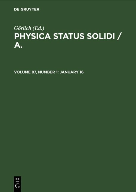 Gorlich - January 16, E-bok