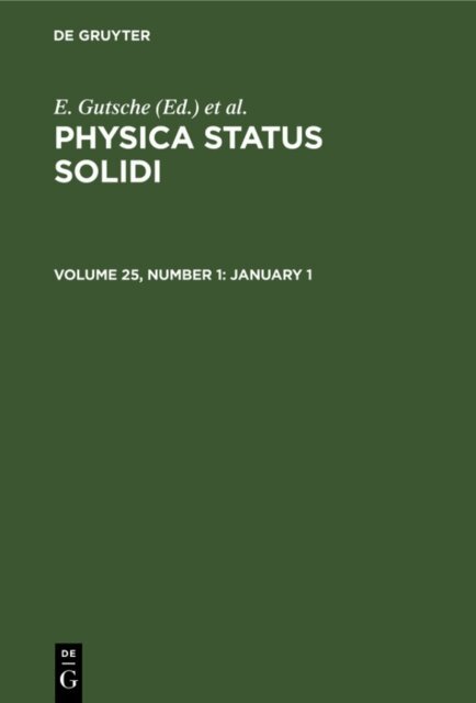P. Gorlich, K. Muller, E Gutsche - January 1, E-bok