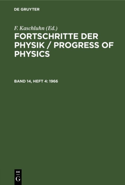 R Rompe, R. Ritschl, A. Losche, F. Kaschluhn - 1966, E-bok