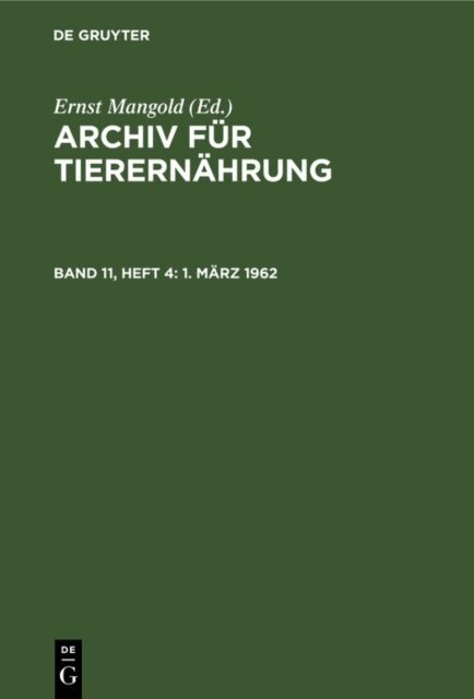 Ernst Mangold - 1. Marz 1962, E-bok