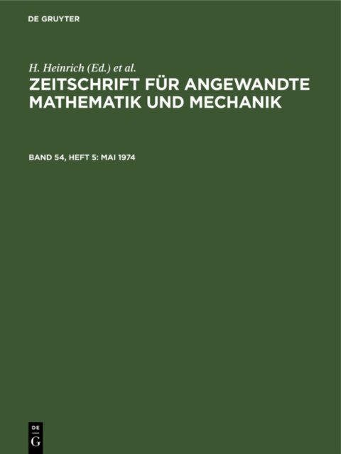 G. Schmid, H. Heinrich - Mai 1974, E-bok