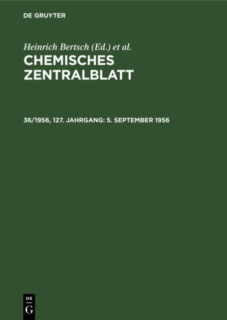 Maximilian Pflucke, Wilhelm Klemm, Heinrich Bertsch - 5. September 1956, E-bok