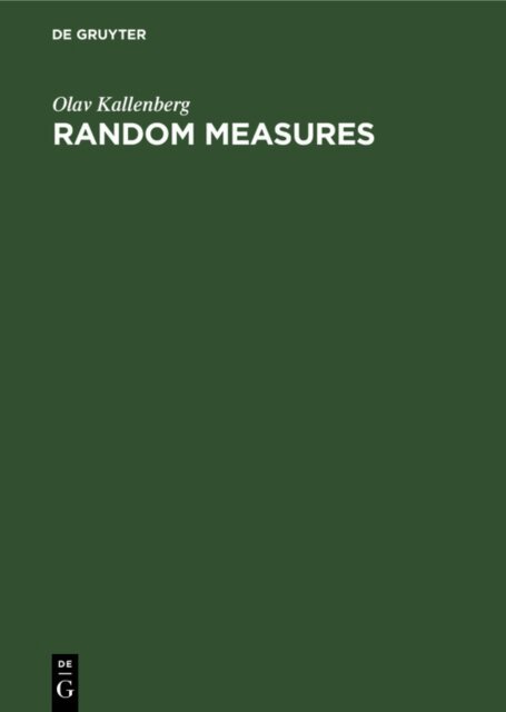 Olav Kallenberg - Random Measures, E-bok