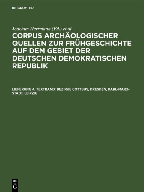 E. Faust, W. Coblenz - Bezirke Cottbus, Dresden, Karl-Marx-Stadt, Leipzig, E-bok