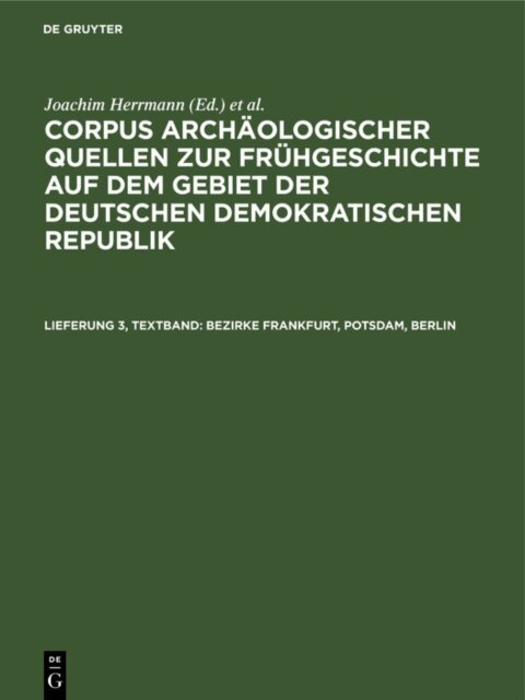 Klaus Grebe, Erika Faust - Bezirke Frankfurt, Potsdam, Berlin, E-bok