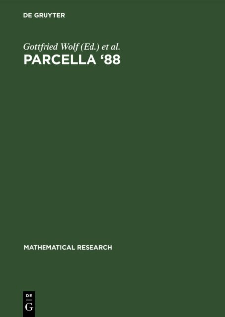 Udo Schendel, Tamas Legendi, Gottfried Wolf - Parcella '88, E-bok