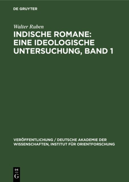 Walter Ruben - Einige Romane Bankim Chatterjees und Rabindranath Tagores, E-bok