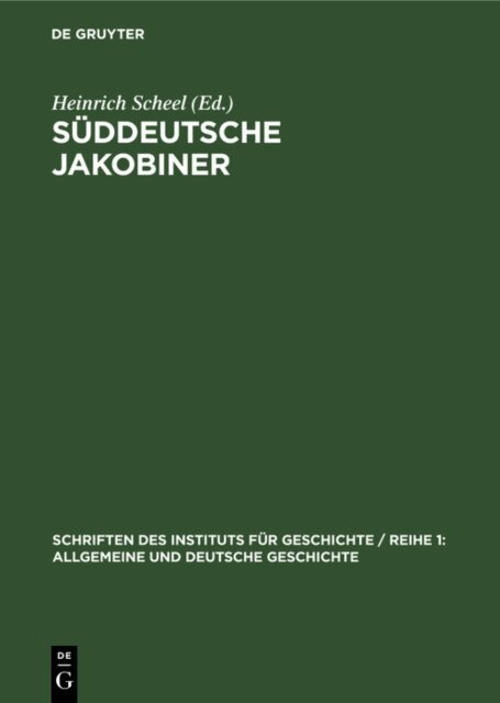 Heinrich Scheel - Suddeutsche Jakobiner, E-bok