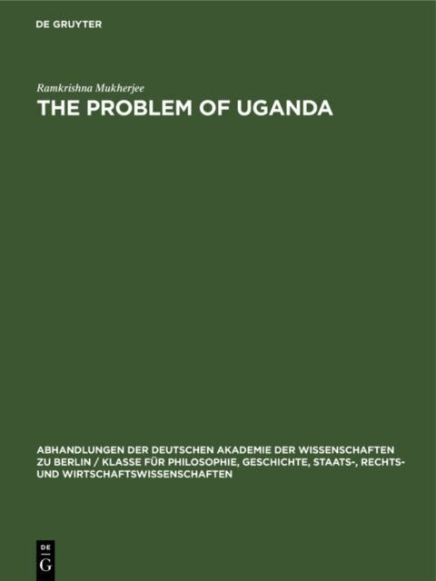 Ramkrishna Mukherjee - Problem of Uganda, E-bok