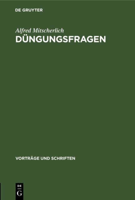 Alfred Mitscherlich - Dungungsfragen, E-bok