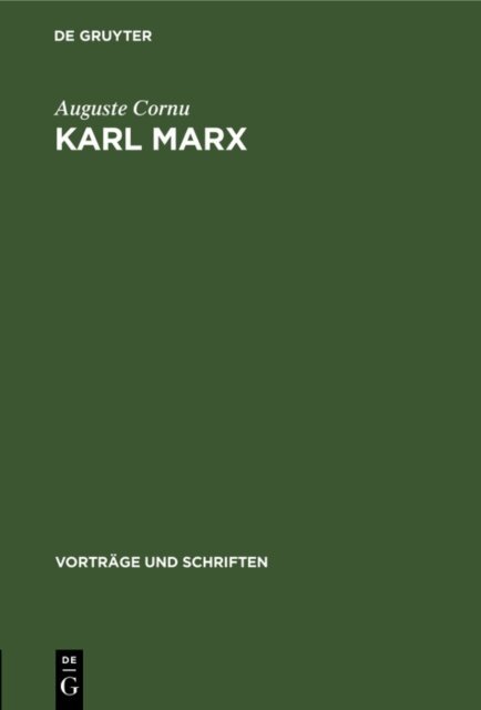 Auguste Cornu - Karl Marx, E-bok
