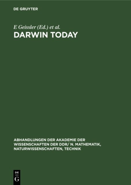 W Scheler, E Geissler - Darwin today, E-bok