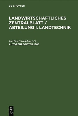 Joachim Güssefeldt - November 1964, Inbunden