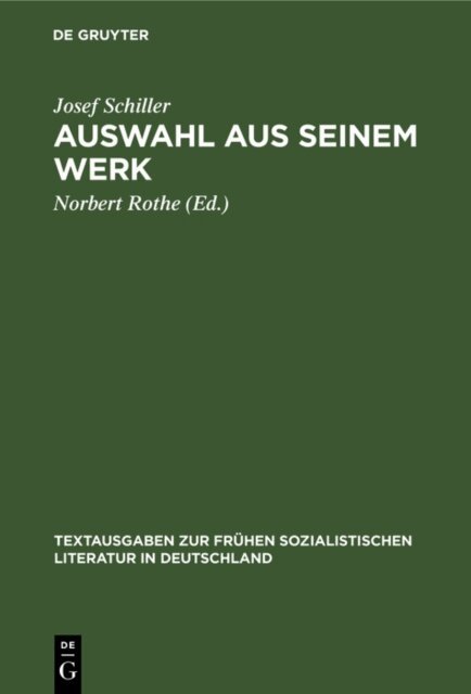 Josef Schiller, Norbert Rothe - Auswahl aus seinem Werk, E-bok