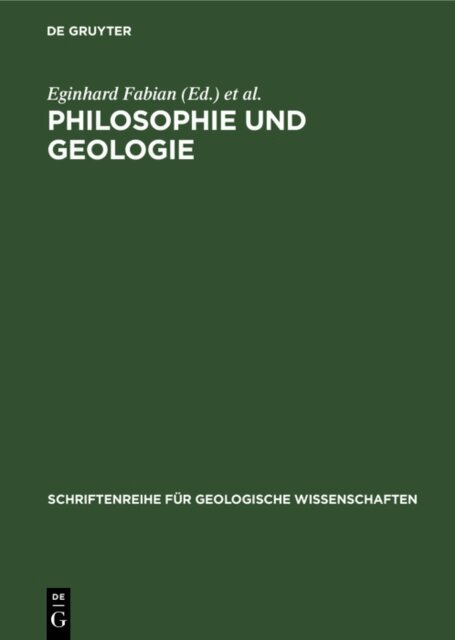 Manfred Storr, Martin Guntau, Eginhard Fabian - Philosophie und Geologie, E-bok