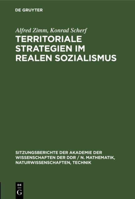Konrad Scherf, Alfred Zimm - Territoriale Strategien im realen Sozialismus, E-bok