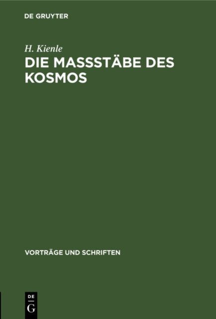H. Kienle - Die Mastabe des Kosmos, E-bok
