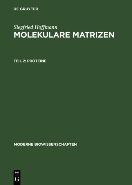 Siegfried Hoffmann - Proteine, E-bok