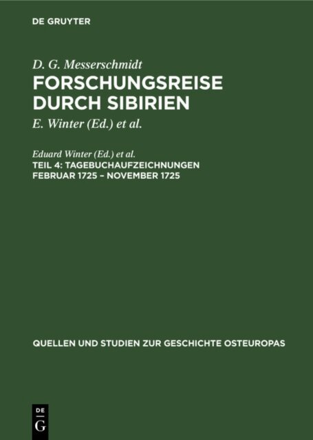 Heinz Lemke, Eduard Winter - Tagebuchaufzeichnungen Februar 1725 - November 1725, E-bok
