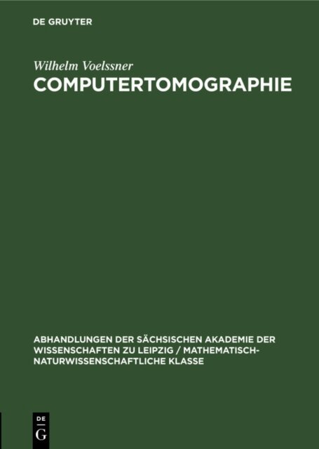 Wilhelm Voelssner - Computertomographie, E-bok