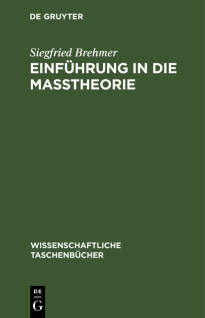 Siegfried Brehmer - Einfuhrung in die Matheorie, E-bok