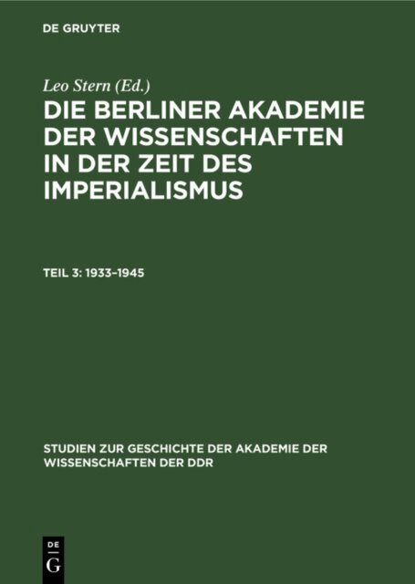 Liane Zeil, Wolfgang Schlicker, Conrad Grau, Leo Stern - 1933-1945, E-bok